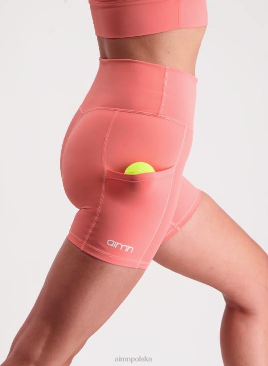 odzież JF4L567 kobiety AIM'N Koralowe spodenki motocyklowe z kieszeniami na kulki