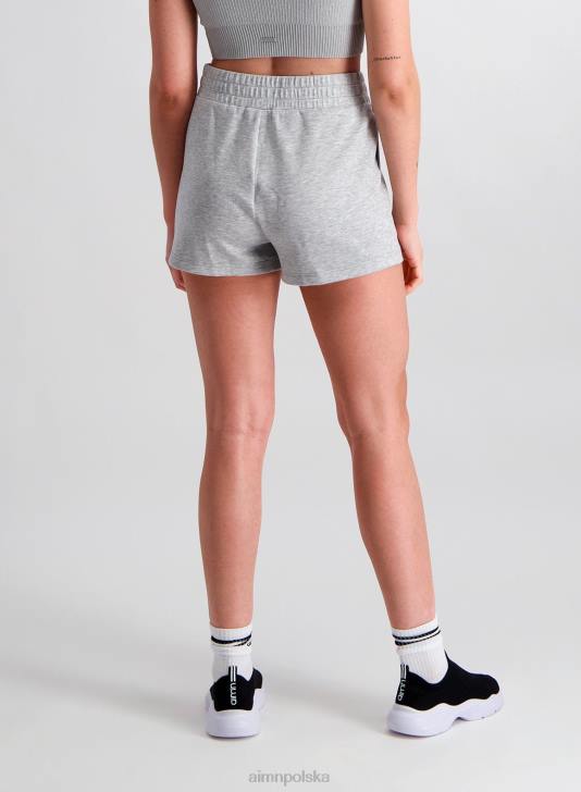 odzież JF4L569 kobiety AIM'N Wygodne szorty w kolorze jasnoszarym, melanżowym