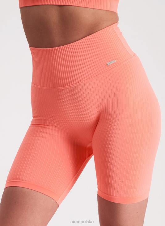 odzież JF4L577 kobiety AIM'N Bezszwowe spodenki motocyklowe w kolorze koralowym