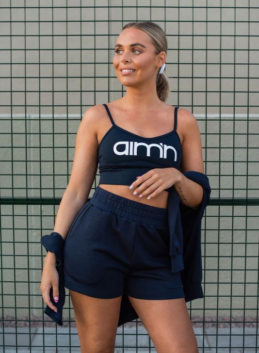 odzież JF4L581 kobiety AIM'N granatowe wygodne spodenki