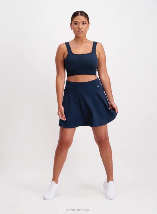 odzież JF4L588 kobiety AIM'N granatowe, luksusowe spodenki tenisowe