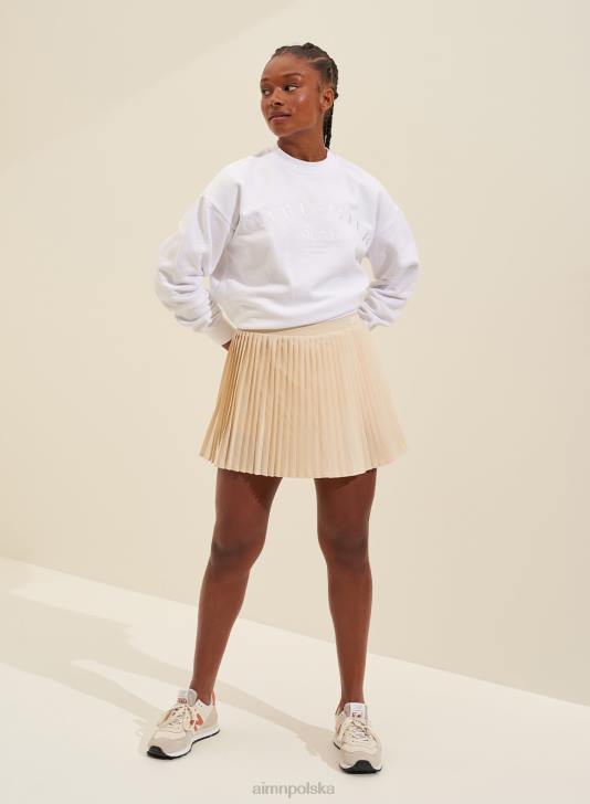 odzież JF4L590 kobiety AIM'N skort z białą plisą owsianą