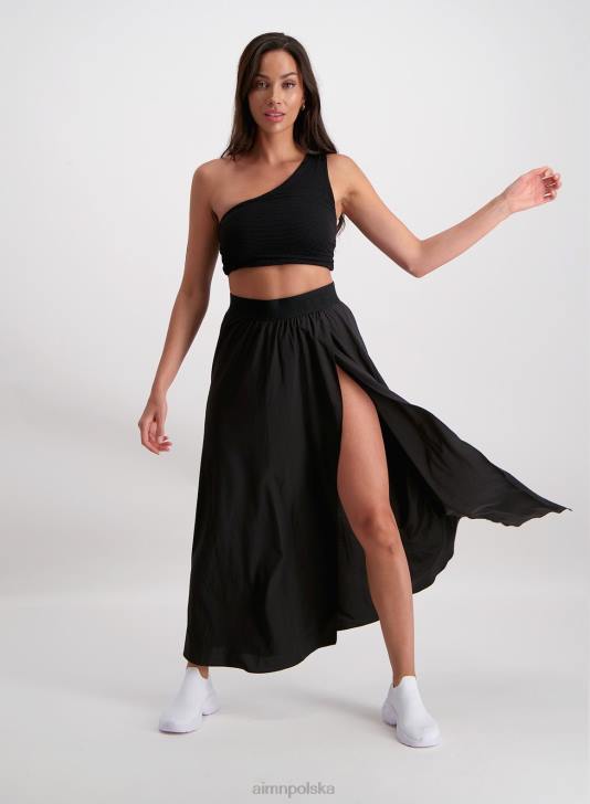 odzież JF4L597 kobiety AIM'N czarna spódnica maxi