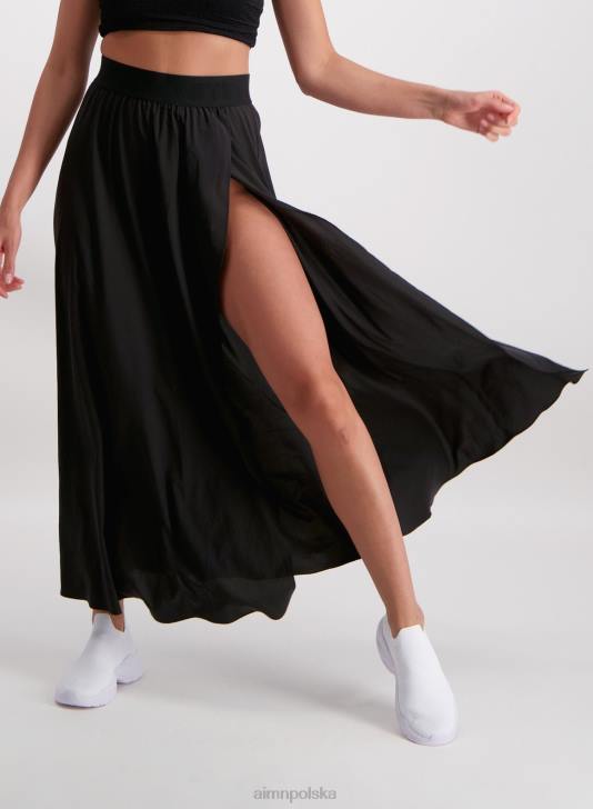odzież JF4L597 kobiety AIM'N czarna spódnica maxi