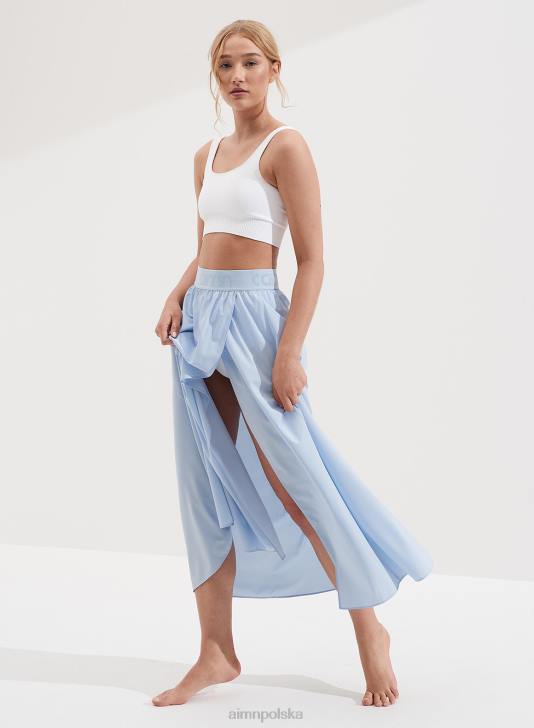 odzież JF4L609 kobiety AIM'N jasnoniebieska spódnica maxi