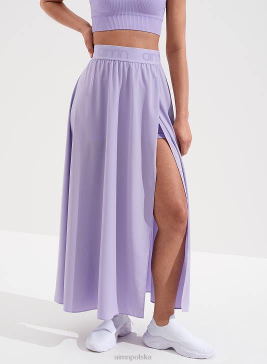 odzież JF4L613 kobiety AIM'N lawendowa spódnica maxi