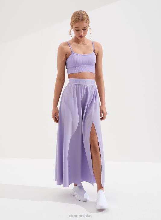 odzież JF4L613 kobiety AIM'N lawendowa spódnica maxi