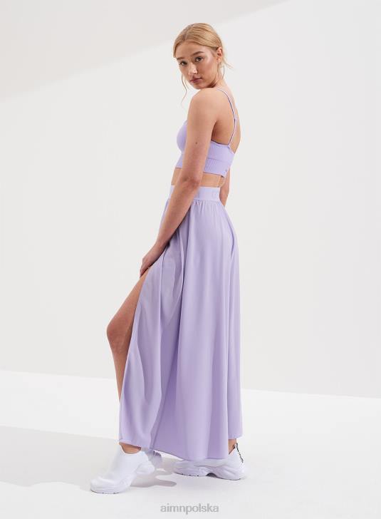 odzież JF4L613 kobiety AIM'N lawendowa spódnica maxi