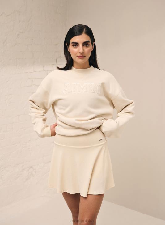 odzież JF4L618 kobiety AIM'N Skort tenisowy Oat White Luxe