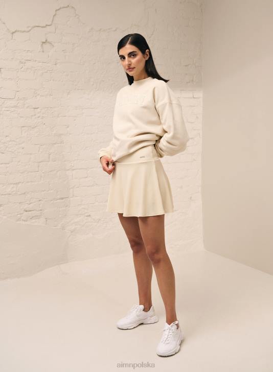 odzież JF4L618 kobiety AIM'N Skort tenisowy Oat White Luxe