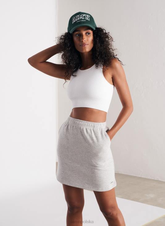 odzież JF4L621 kobiety AIM'N Spódnica dresowa w kolorze jasnoszarym, melanżowym