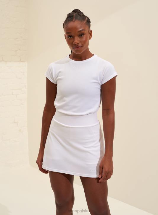 odzież JF4L624 kobiety AIM'N biały zwiewny skort