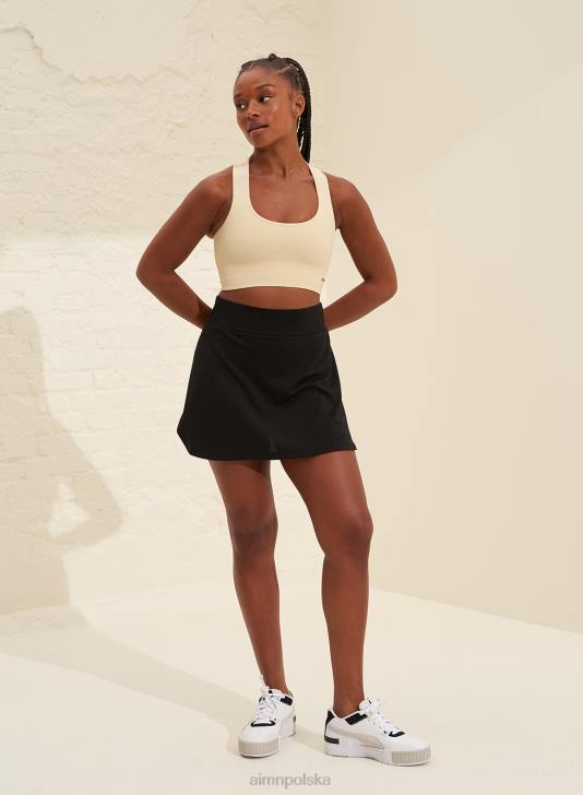 odzież JF4L630 kobiety AIM'N czarny zwiewny skort