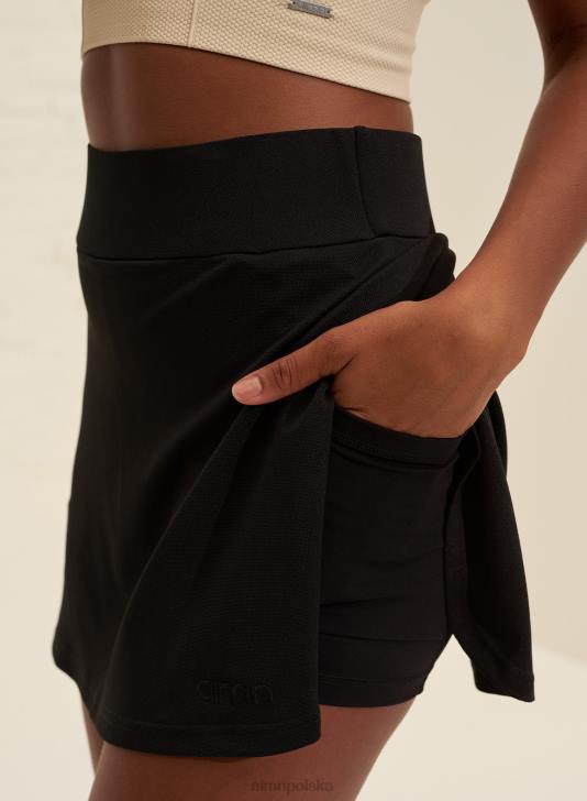 odzież JF4L630 kobiety AIM'N czarny zwiewny skort