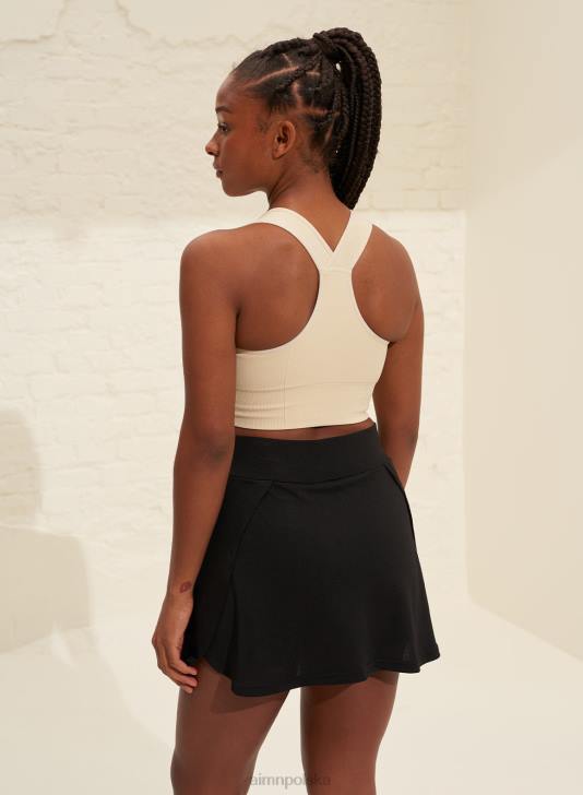 odzież JF4L630 kobiety AIM'N czarny zwiewny skort