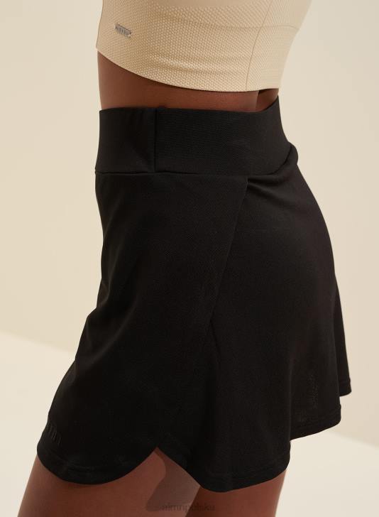 odzież JF4L630 kobiety AIM'N czarny zwiewny skort