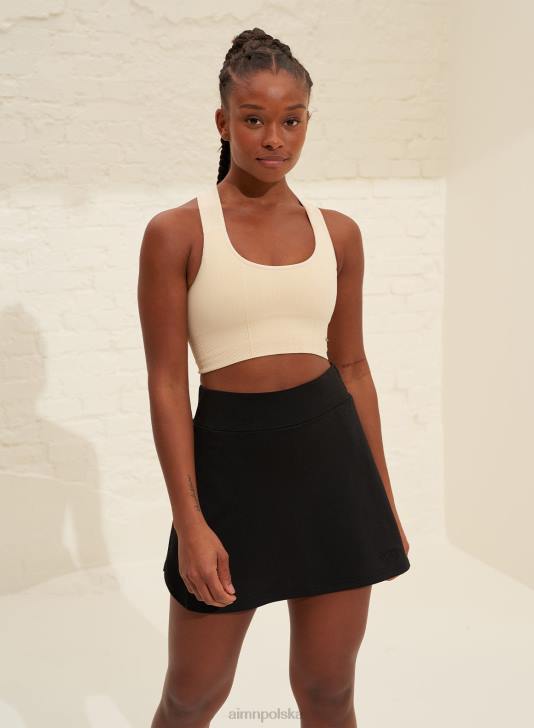 odzież JF4L630 kobiety AIM'N czarny zwiewny skort