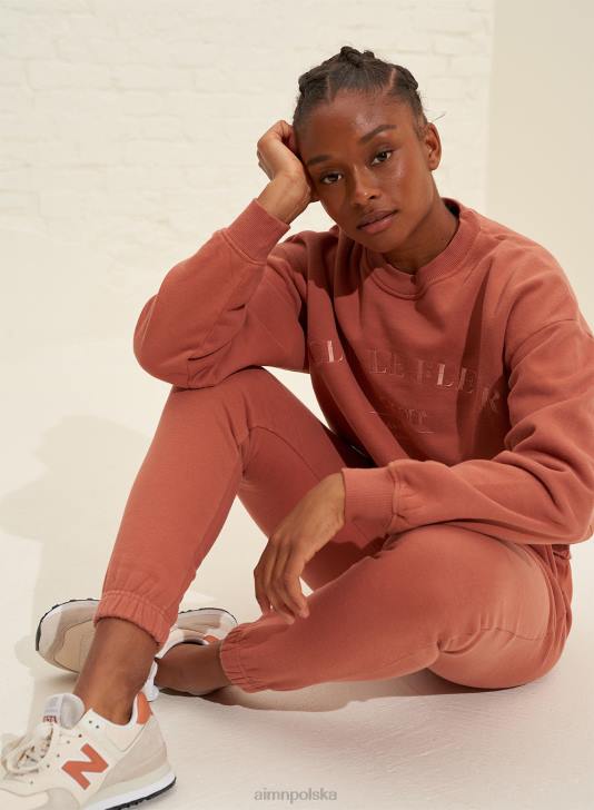 odzież JF4L640 kobiety AIM'N różowe spodnie dresowe CLF