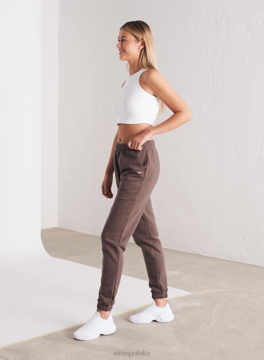 odzież JF4L659 kobiety AIM'N Klasyczne spodnie dresowe macchiato