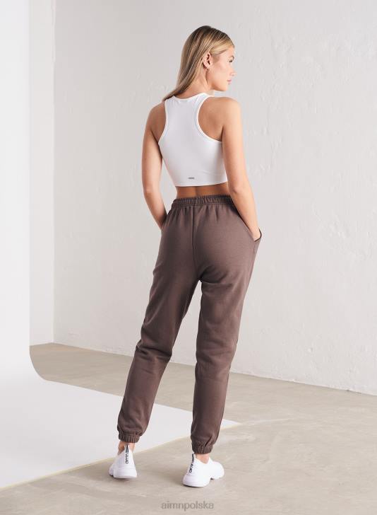 odzież JF4L659 kobiety AIM'N Klasyczne spodnie dresowe macchiato