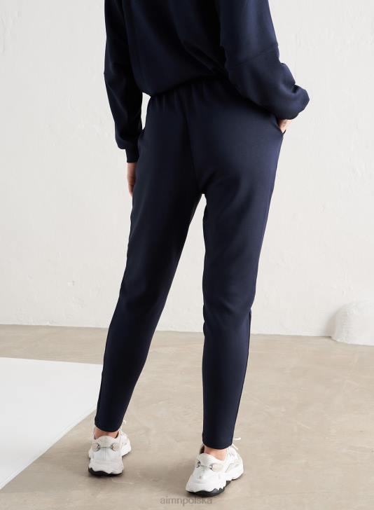 odzież JF4L662 kobiety AIM'N granatowe wygodne spodnie dresowe