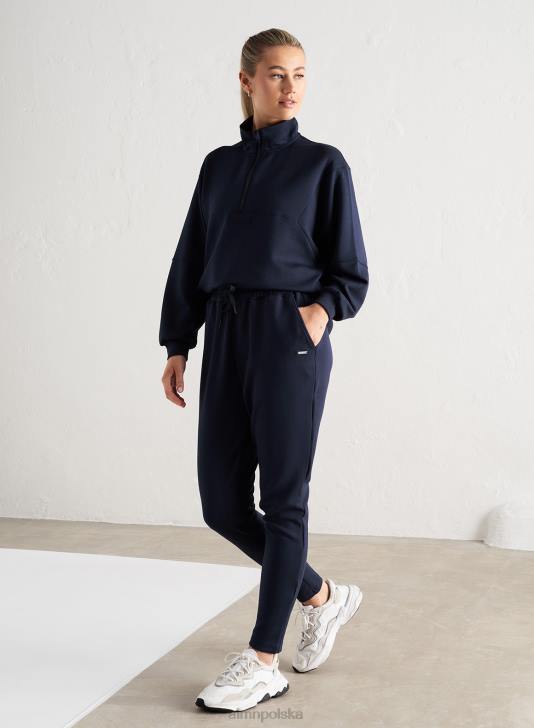 odzież JF4L662 kobiety AIM'N granatowe wygodne spodnie dresowe
