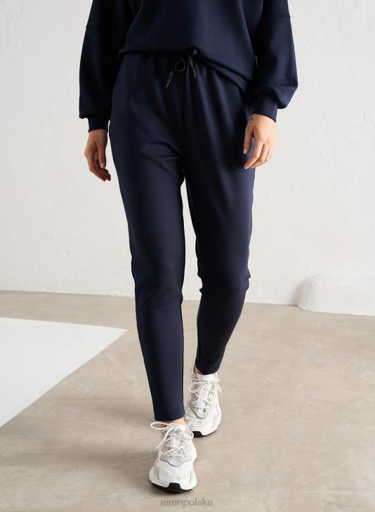odzież JF4L662 kobiety AIM'N granatowe wygodne spodnie dresowe