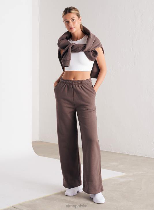 odzież JF4L668 kobiety AIM'N Spodnie dresowe macchiato o prostym kroju
