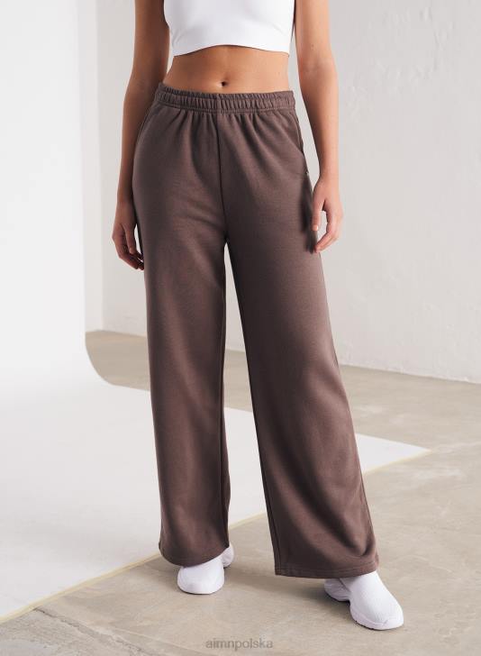 odzież JF4L668 kobiety AIM'N Spodnie dresowe macchiato o prostym kroju