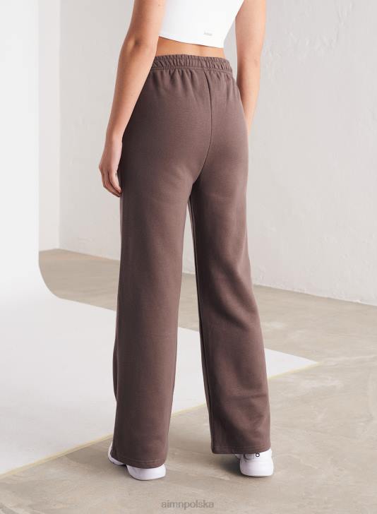 odzież JF4L668 kobiety AIM'N Spodnie dresowe macchiato o prostym kroju