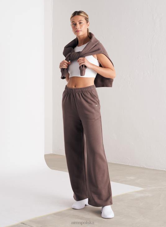 odzież JF4L668 kobiety AIM'N Spodnie dresowe macchiato o prostym kroju
