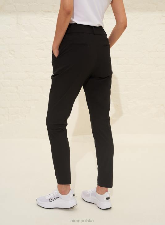 odzież JF4L705 kobiety AIM'N czarne techniczne spodnie