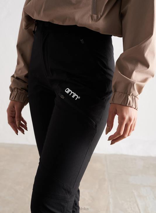 odzież JF4L706 kobiety AIM'N czarne spodnie outdoorowe