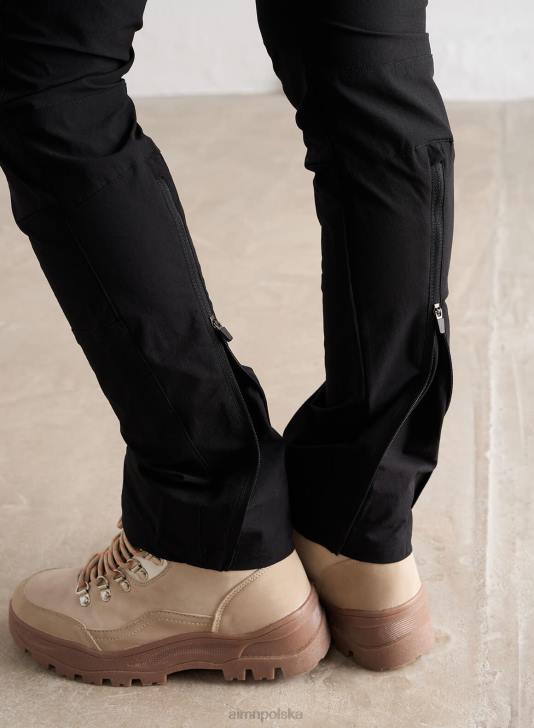 odzież JF4L706 kobiety AIM'N czarne spodnie outdoorowe