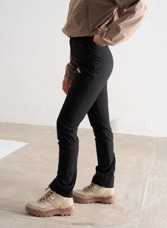 odzież JF4L706 kobiety AIM'N czarne spodnie outdoorowe