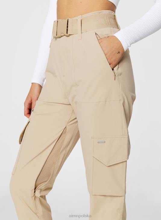 odzież JF4L708 kobiety AIM'N beżowe spodnie cargo
