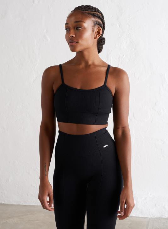 odzież JF4L148 kobiety AIM'N Czarny luksusowy biustonosz na ramiączkach