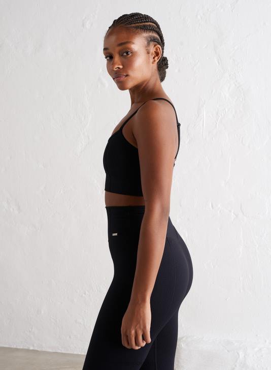 odzież JF4L148 kobiety AIM'N Czarny luksusowy biustonosz na ramiączkach