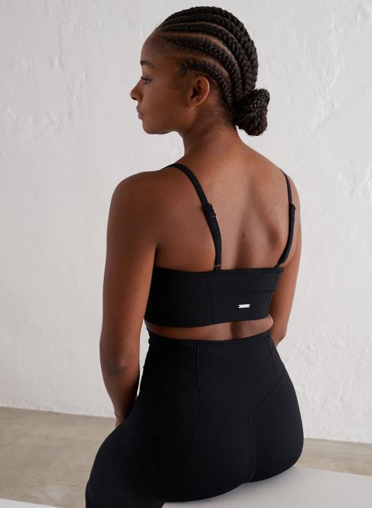 odzież JF4L148 kobiety AIM'N Czarny luksusowy biustonosz na ramiączkach