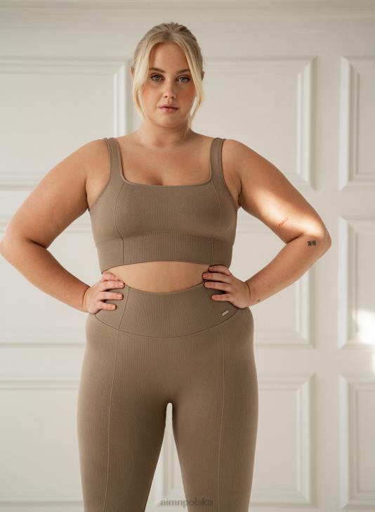 odzież JF4L159 kobiety AIM'N Biustonosz bezszwowy espresso luxe