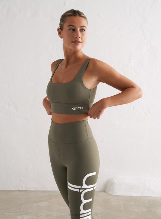 odzież JF4L163 kobiety AIM'N Biustonosz z oliwkowym rdzeniem