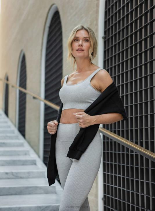 odzież JF4L168 kobiety AIM'N Biustonosz bezszwowy w kolorze jasnoszarym, melanżowym