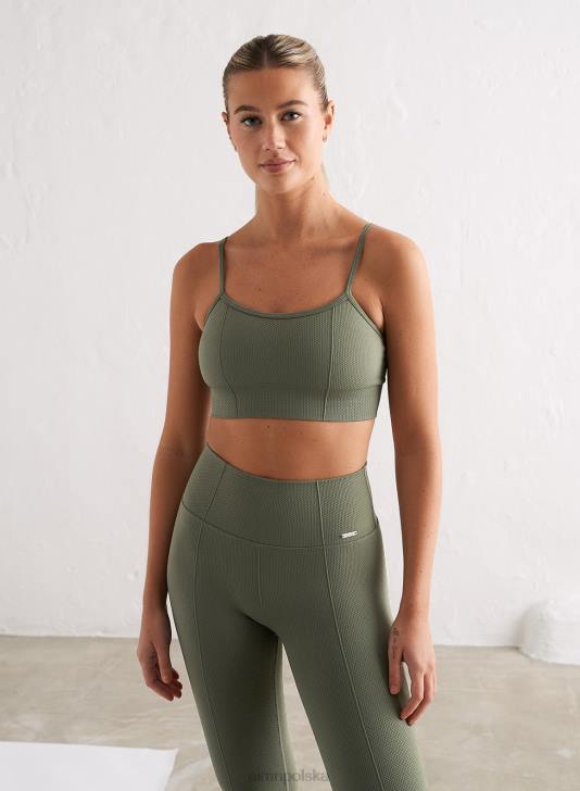 odzież JF4L174 kobiety AIM'N Oliwkowy, luksusowy biustonosz z bezszwowymi paskami