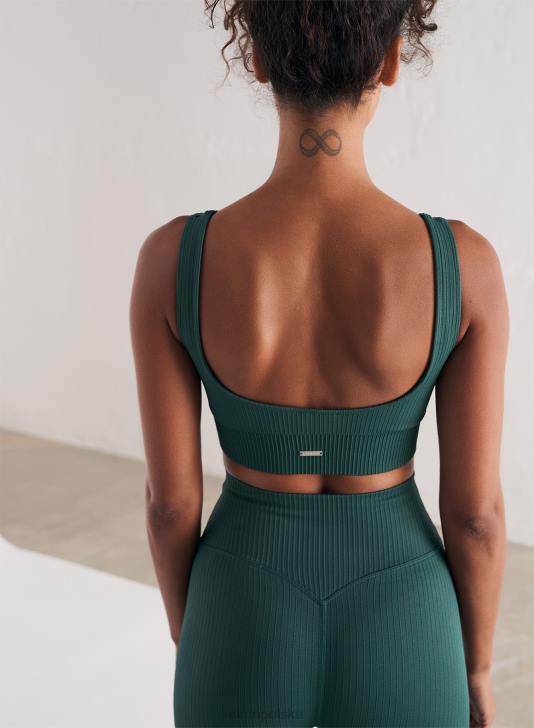 odzież JF4L175 kobiety AIM'N Bezszwowy biustonosz w kolorze sosnowej zieleni