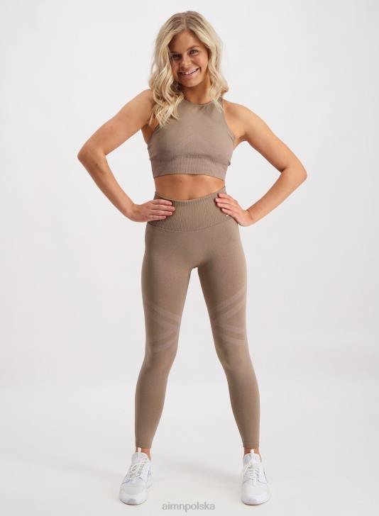 odzież JF4L177 kobiety AIM'N Bezszwowy biustonosz w kolorze espresso