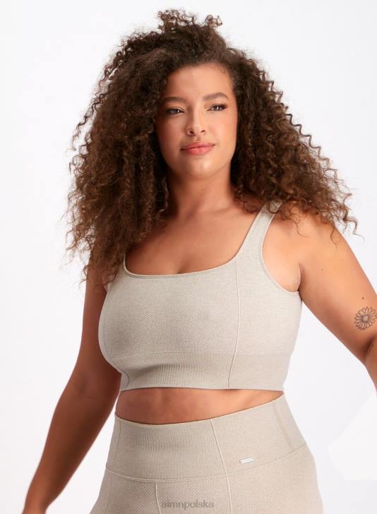 odzież JF4L180 kobiety AIM'N beżowy luksusowy biustonosz bezszwowy