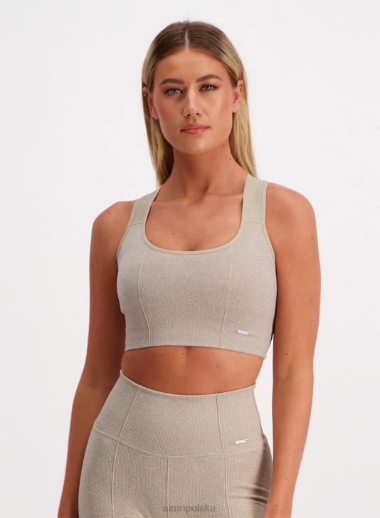 odzież JF4L182 kobiety AIM'N beżowy, luksusowy, bezszwowy biustonosz z wysokim wsparciem