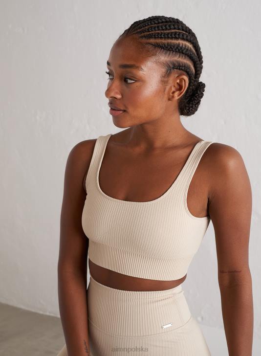 odzież JF4L183 kobiety AIM'N Bezszwowy biustonosz typu cafe au lait ze ściągaczem