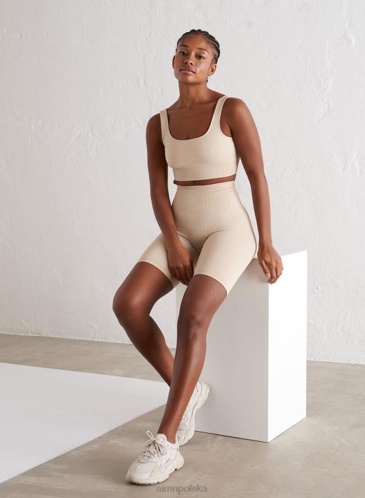 odzież JF4L183 kobiety AIM'N Bezszwowy biustonosz typu cafe au lait ze ściągaczem