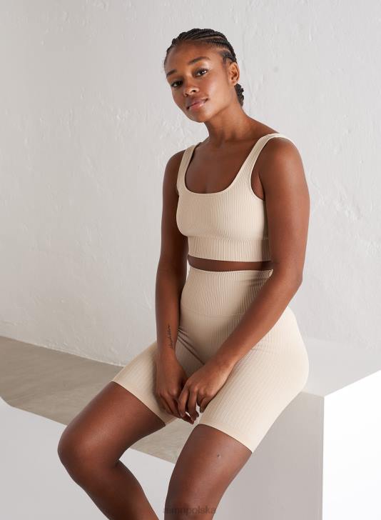 odzież JF4L183 kobiety AIM'N Bezszwowy biustonosz typu cafe au lait ze ściągaczem